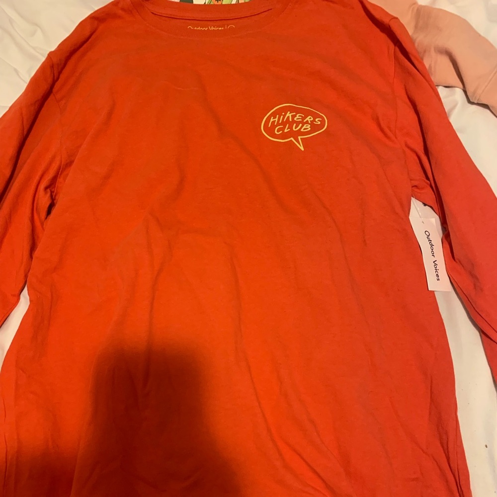 Outdoor Voices “Hikers Club” Long Sleeve Tee NWT!